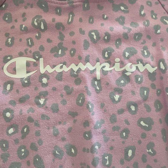 Champion Girls Large Leopard Print Athletic Hoodie - Picture 6 of 16